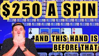 Can We Survive $250 Baseball Video Poker? High Limit Jacks or Better screenshot 3
