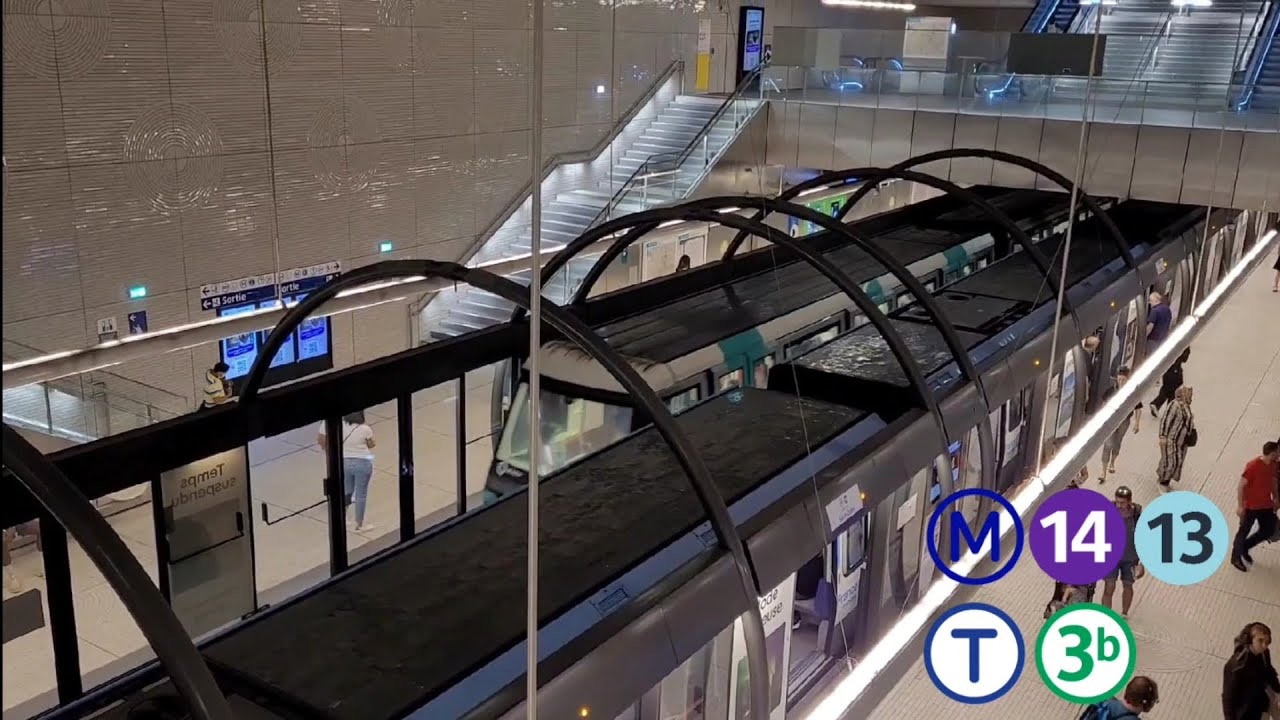 Spot à Porte de Clichy métro 13, 14 et tramway t3b