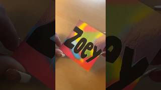ZOEY -#name #art #rainbow #scratchcards #relaxing #voice #asmr #satisfying #trending #viral #fyp