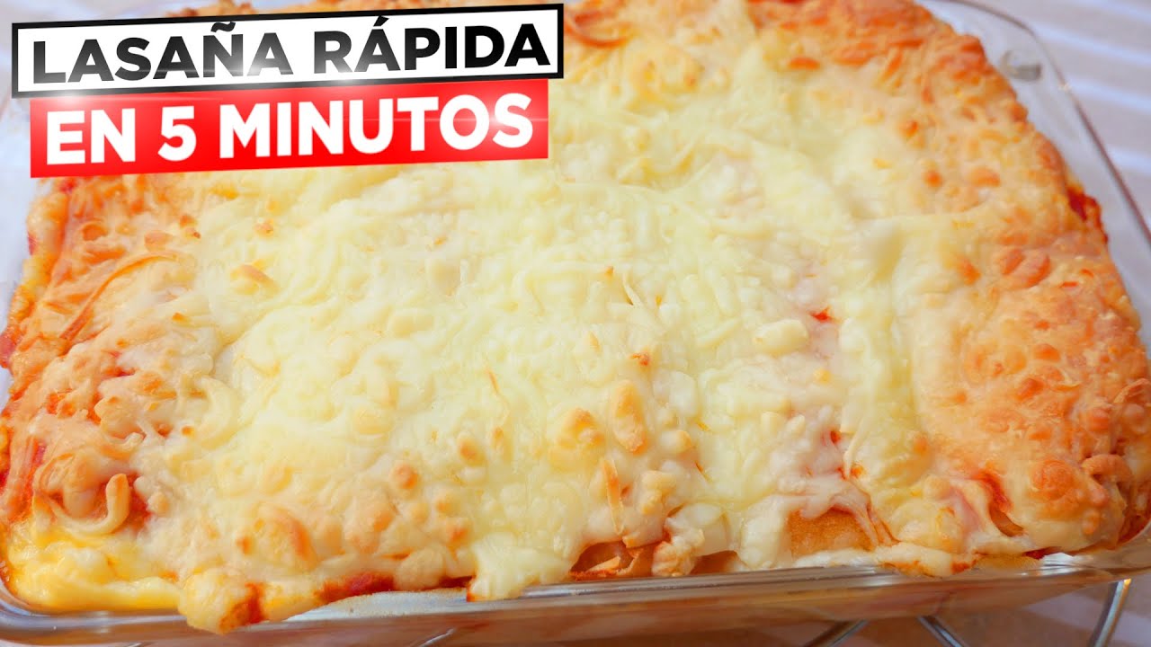 LASAÑA de PAN 🌯😍 Lista EN 5 MINUTOS  😋 ¡TE ENCANTARÁ! (Sin PLACAS de PASTA)