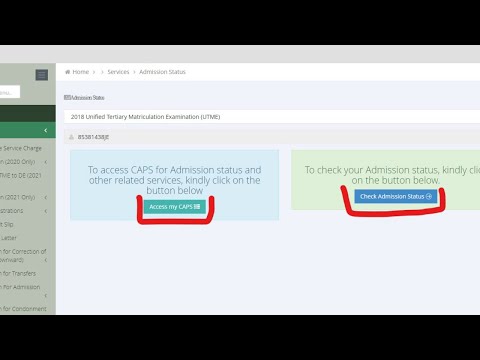How to Accept / check Admission Status on Jamb Caps #jamb caps login