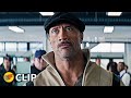 Mike oxmaul airport scene  hobbs  shaw 2019 movie clip 4k