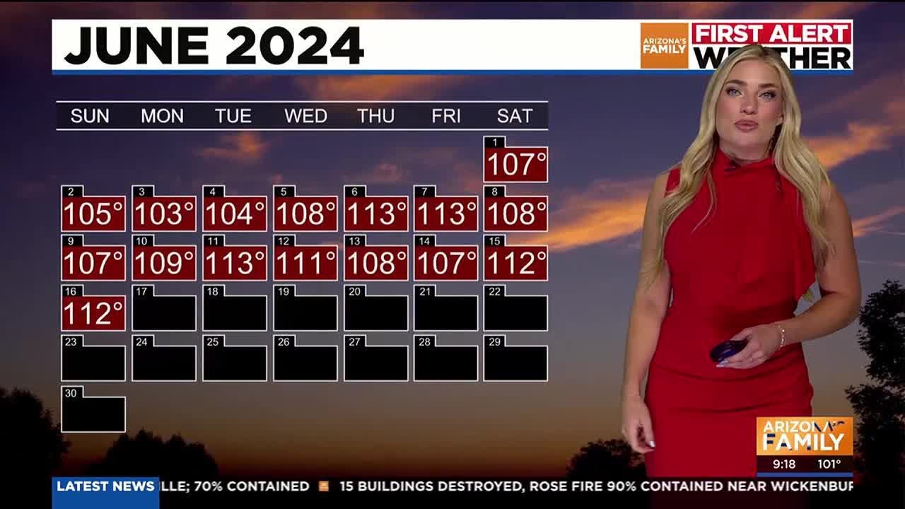 Hot and dry week ahead for Phoenix - YouTube
