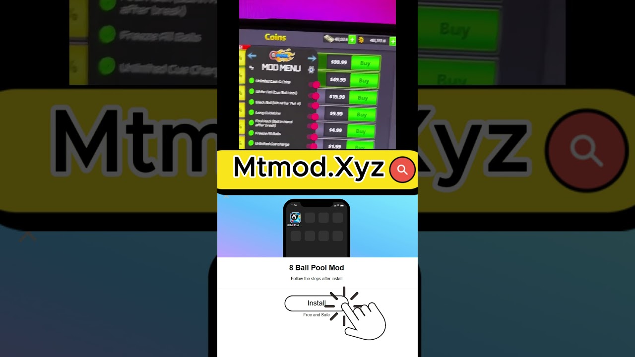 ✅ 8 Ball Pool 2025 Mod Menu Download – Long Line + Guided Shots + No Ban