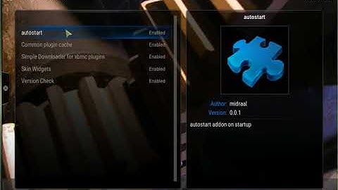 Autostart un plugin in KODI