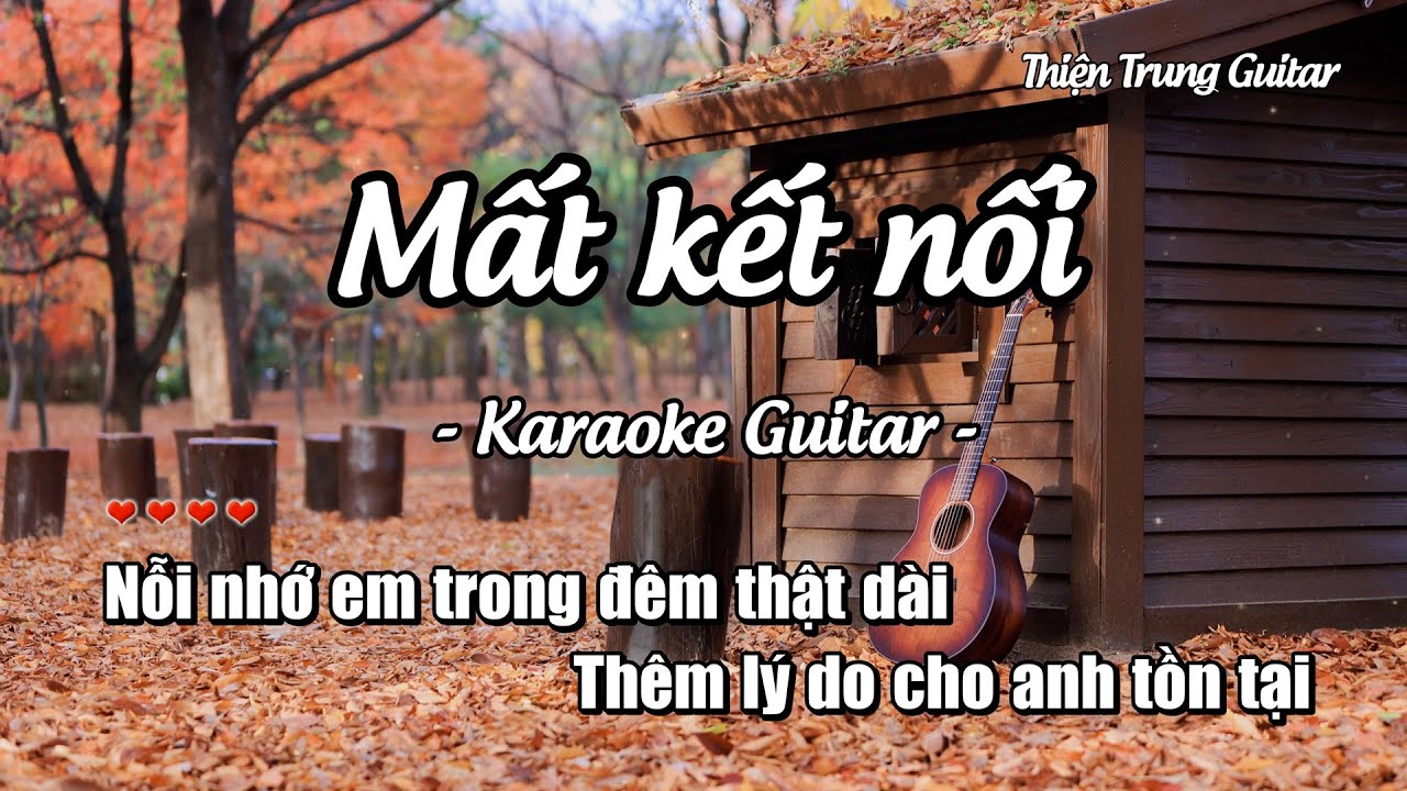 Karaoke Mất kết nối - Dương Domic (Guitar Solo Beat) | Thiện Trung Guitar