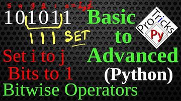 Set i to j Bits of Number | Change i to j Bits to 1 | Set i to j Bits to 1 | Bit Manipulation Python