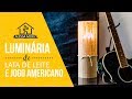 ⭐ DIY LUMINÁRIA COM JOGO AMERICANO E LATA DE LEITE | ABAJUR DE MESA RÚSTICO