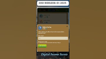 ✅ Zoo Riddle of the Day | 8 January 2025 | Correct Answer Revealed!