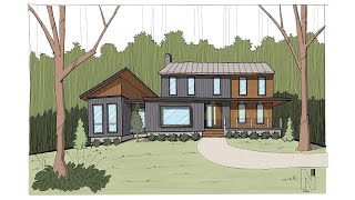 Transforming a Boring Colonial Home with a Modern Addition