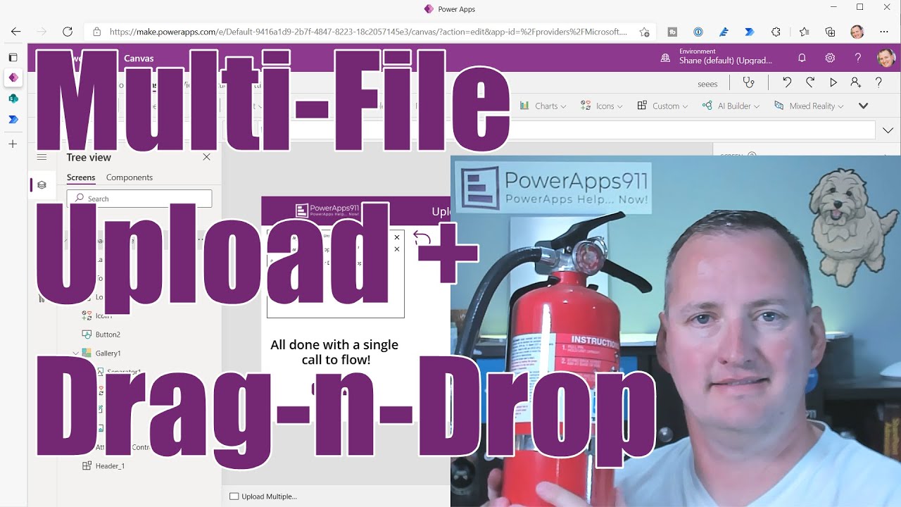 Power Apps Upload Multiple Files AND Drag and Drop Files