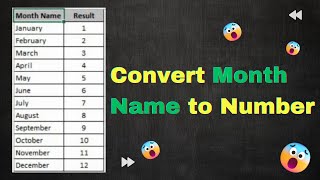 How to Convert Month Name to Month Number | Hindi
