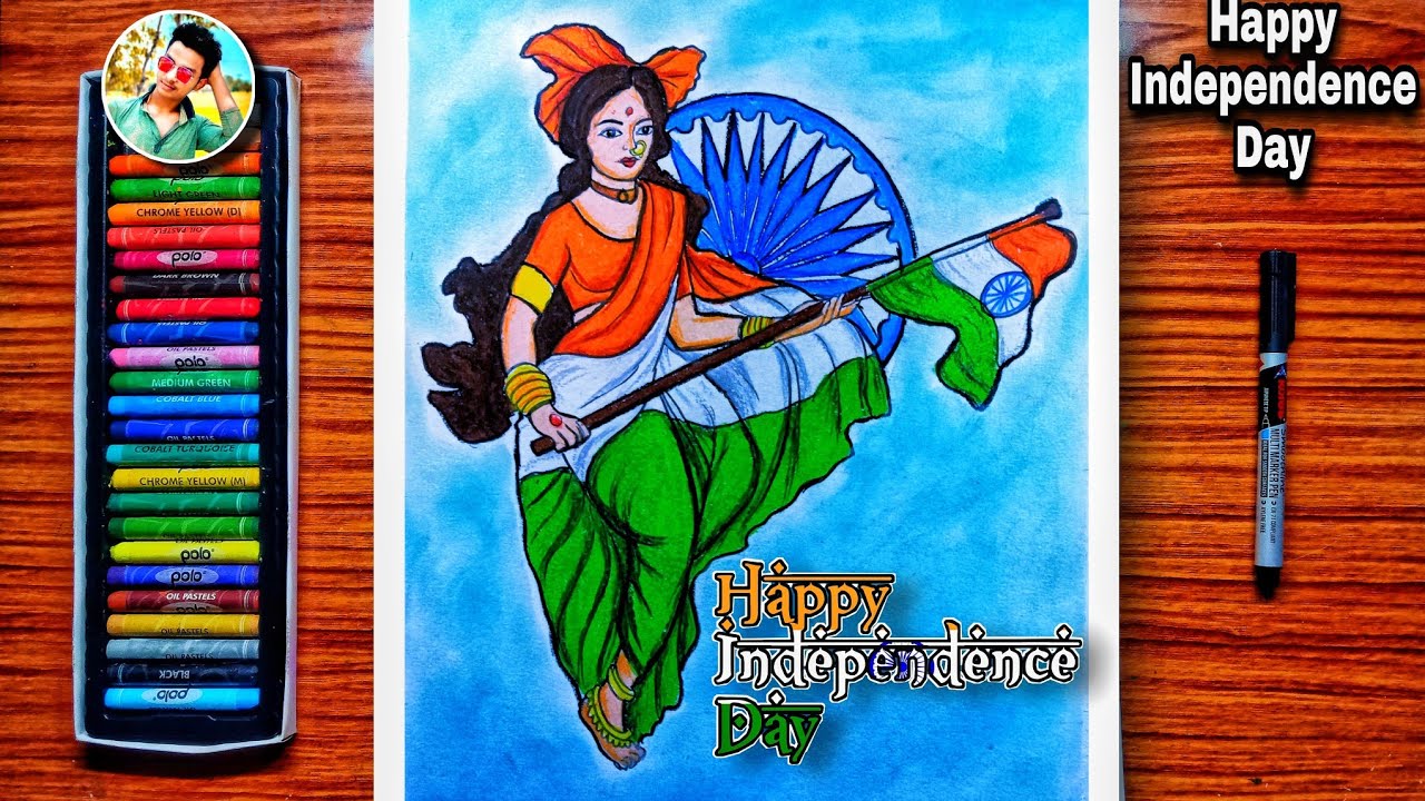 Happy Independence day drawing with oil pastel ।।15th August ...