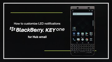 How to customize LED notifications for Hub email on BlackBerry KEYone