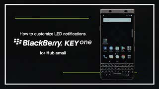 How to customize LED notifications for Hub email on BlackBerry KEYone screenshot 2