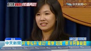 20190926中天新聞　私菸案未了！　府「諮議」購37條　藍轟：總統府說謊