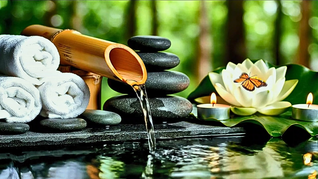 Unwind Your Mind Before Sleep 🌙 Bamboo Water Fountain for Deep Rest