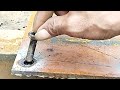 Few People Talk About This, Making Bolt Holes with Electric Welding || welder junior