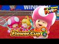 Mario Tennis Fever Toadette &amp; Baby Peach - Flower Cup (Ice Racket &amp; Ice Flower Racket)