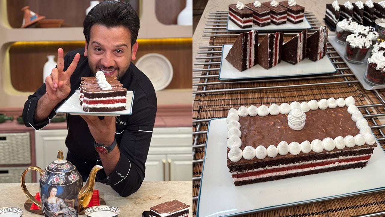 طريقة عمل كيك ريد فيلفت شوكولاتة | المطعم مع الشيف محمد حامد