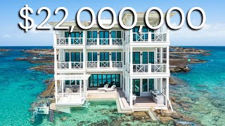 $22,000,000 Beachfront Home has a Private Beach!