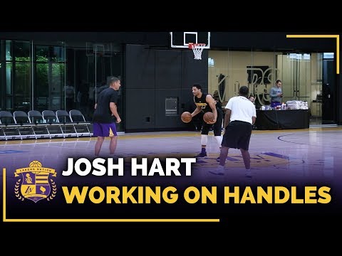 Josh Hart Works On His Handles During The Lakers Offseason