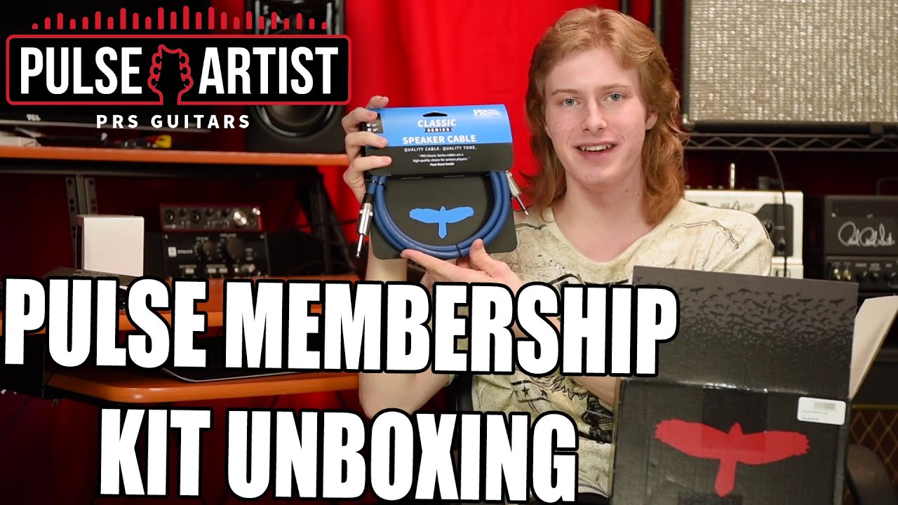 PRS Guitars PULSE Artist endorsement membership kit unboxing