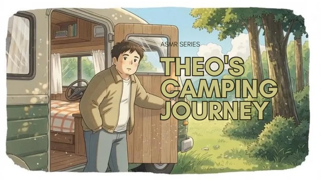 Theo’s First Night Under the Quiet Sky - Theo's Camping Journey | Ghibli Style ASMR