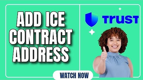 How to Add ICE Contract Address on Trust Wallet 2025?