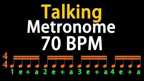 70BPM Talking Metronome （16th Note）