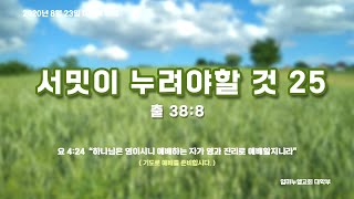 20200823 대학부 예배  서밋이 누려야 할 것 25 (출38:8)