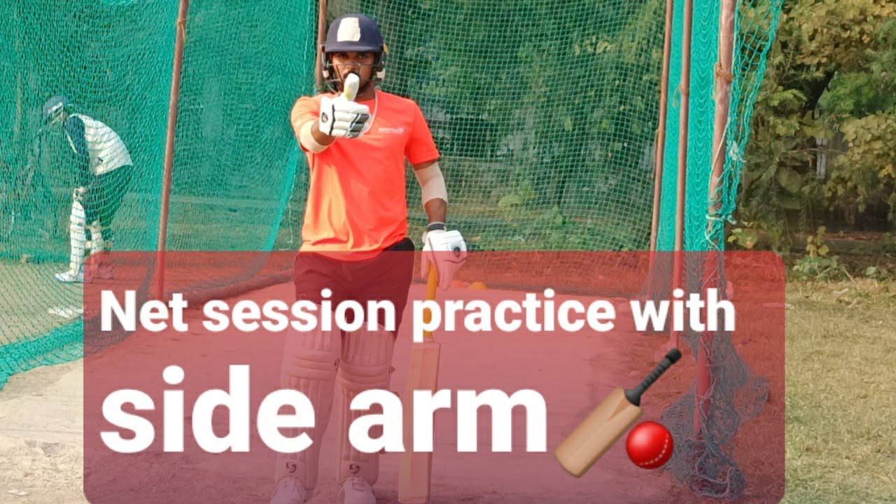 Net session Batting Practice With Side arm🏏 - YouTube