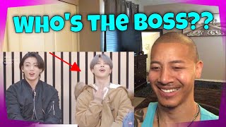 Jungkook's "I'm large but he's in charge" moments with Jimin (Take Two) REACTION