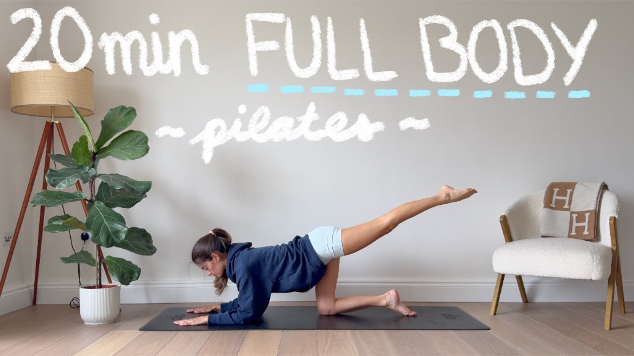 20MIN full body workout - at home pilates (no equipment) | LIDIAVMERA ...