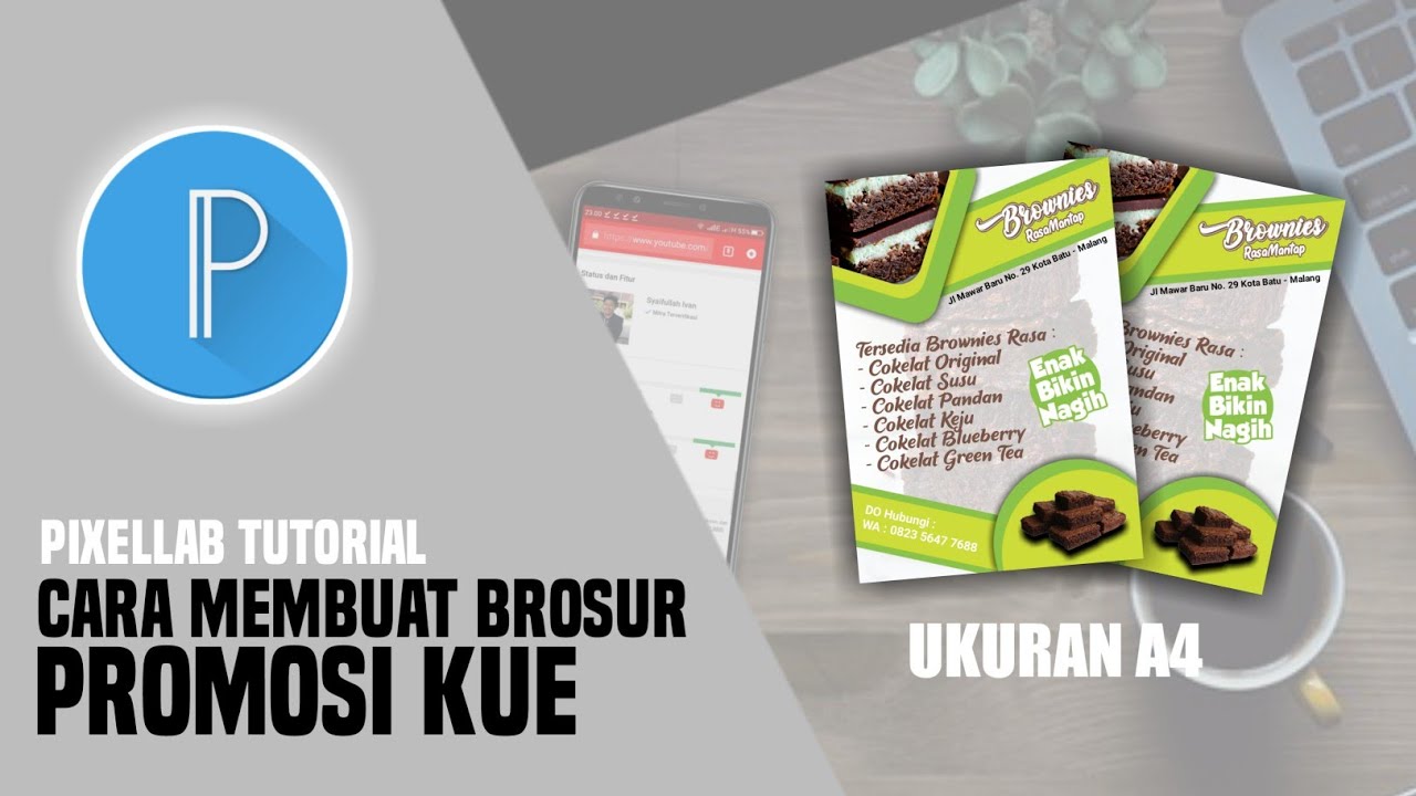  Cara Membuat Brosur  Promosi Kue Di Android TUTORIAL YouTube