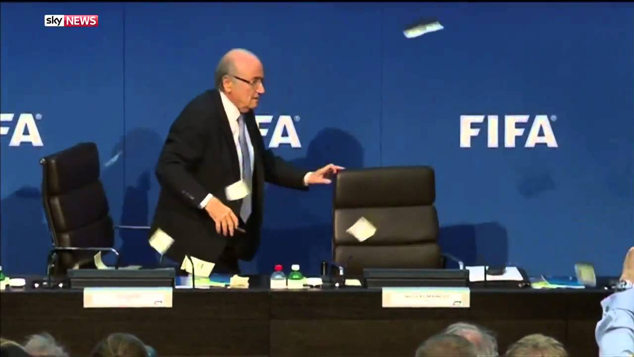 Lee Nelson(Jason Bent)interrupts Sepp Blatter Very Funny