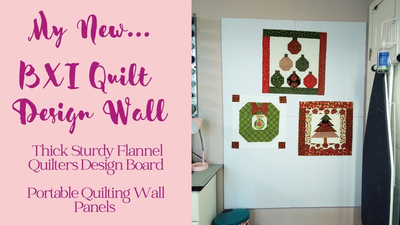 BXI Quilt Design Wall Thick Sturdy Flannel Quilters Design Board