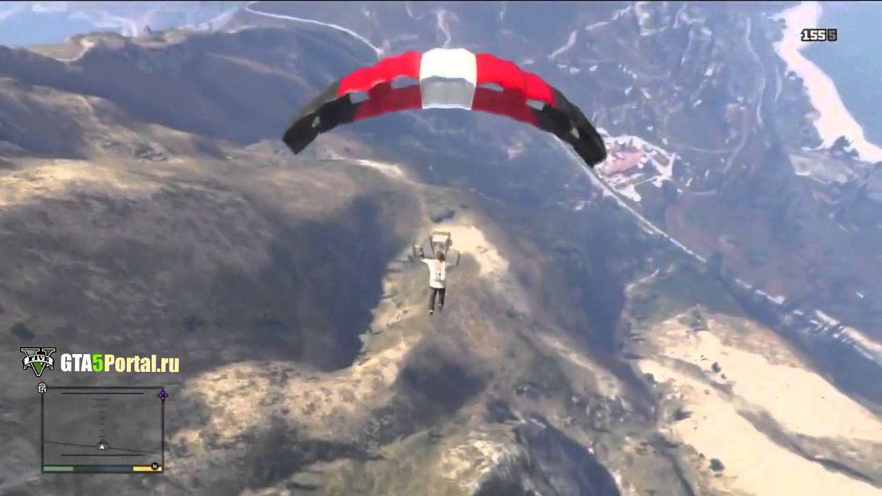 GTA 5 HD Gameplay Parachute jump YouTube