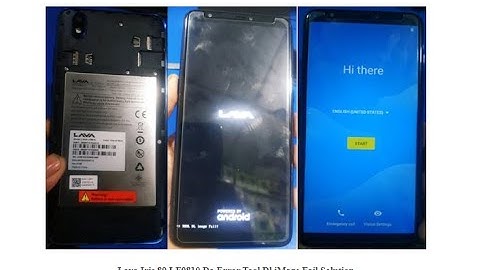 Lava Iris 89 LF9810 Frp Reset File & Tool di image fail Solution 100%