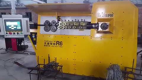 R6 cnc automatic rebar stirrup bending machine bending double wire rebar