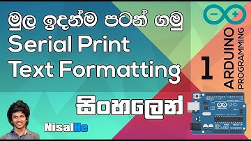 Arduino Programming 01 - Introduction to programming, Serial Print, Formatting