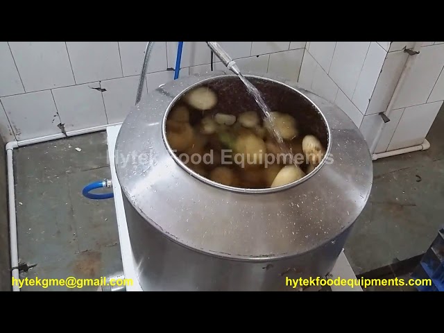Electric Potato Peeler Commercial Potato Peeler Stainless Steel Potato  Peeling machine Peeler Washer with Caster Wheels, 10-15kg/time 