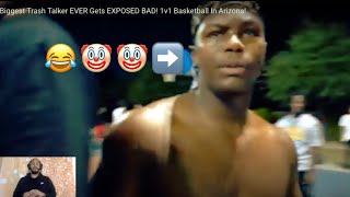 Biggest Trash Talker EVER Gets EXPOSED BAD By TJass! 1v1 Basketball In Arizona! **EMBARRASSING**😂