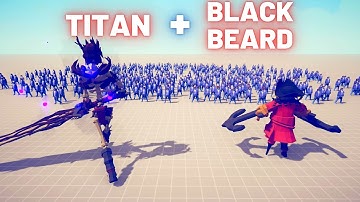 GRIEVING TITAN + BLACK BEARD vs SAME PRICE ARMIES -  Totally Accurate Battle Simulator - TABS