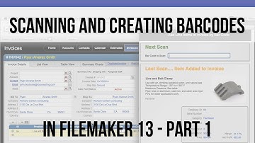 Scanning and Creating Barcodes in FileMaker 13 - Part 1 FileMaker Videos