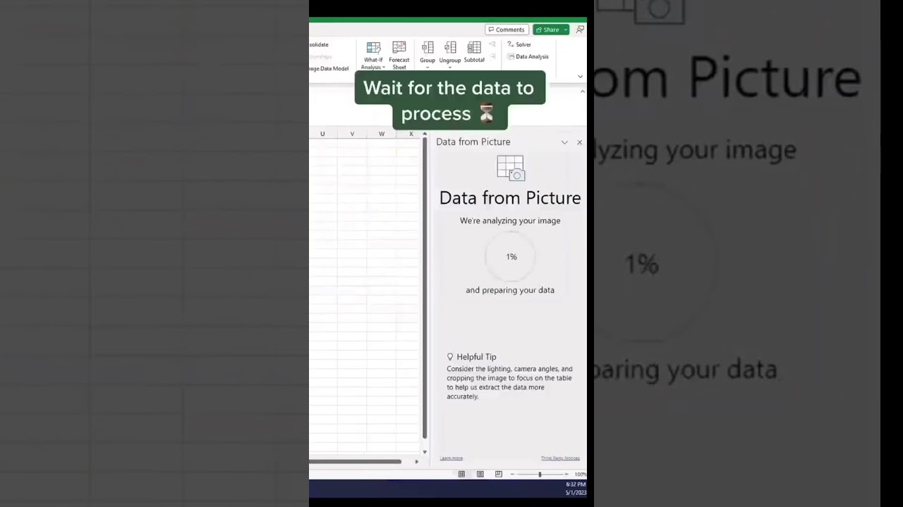 Learn How to Extract Numeric Data from any Screenshot in Excel