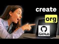 How to Create Github Organization