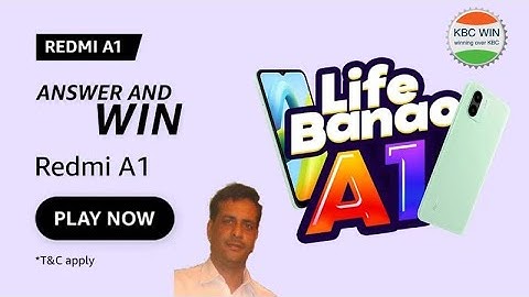 Redmi A1 Life Banao A1 Quiz Answer l Answer And Win Redmi A1 Smartphone#kbcwin #RedmiA1 #amazonquiz