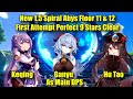 New 1.5 Spiral Abyss Floor 11 & 12 First Try 9 Stars Clear. Keqing Ganyu & Hu Tao as Carry