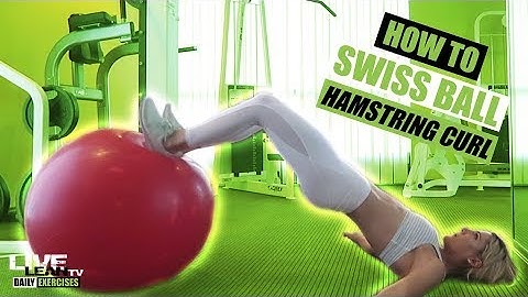 How To Do A SWISS BALL HAMSTRING CURL | Exercise Demonstration Video and Guide